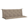 Rico Garden Bench Cushion | Set of 2 | Taupe Button Tufted Oxford Fabric