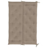 Rico Garden Bench Cushion | Set of 2 | Taupe Button Tufted Oxford Fabric