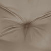 Rico Garden Bench Cushion | Set of 2 | Taupe Button Tufted Oxford Fabric