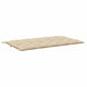 Rico Garden Bench Cushion | Set of 2 | Beige Button Tufted Oxford Fabric