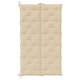 Rico Garden Bench Cushion | Set of 2 | Beige Button Tufted Oxford Fabric