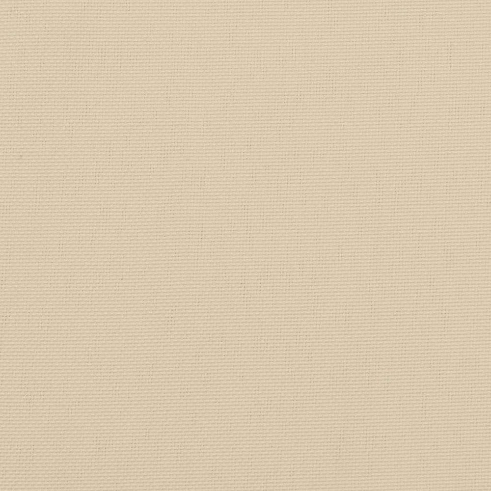 Rico Garden Bench Cushion | Set of 2 | Beige Button Tufted Oxford Fabric