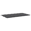 Rico Garden Bench Cushion | Set of 2 | Anthracite Gray Tufted Oxford Fabric
