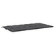 Rico Garden Bench Cushion | Set of 2 | Anthracite Gray Tufted Oxford Fabric