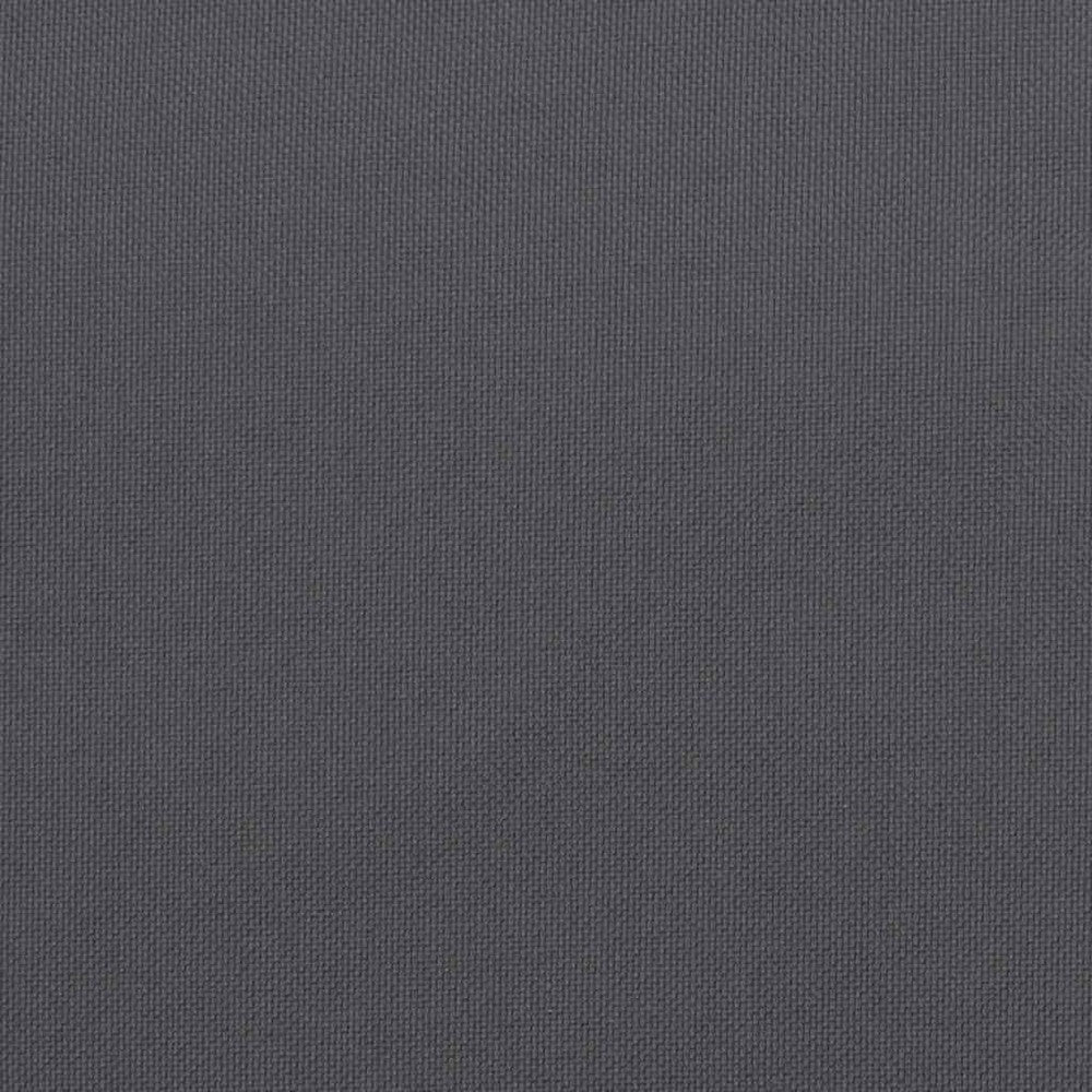 Rico Garden Bench Cushion | Set of 2 | Anthracite Gray Tufted Oxford Fabric