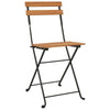vidaXL 5 Piece Folding Bistro Set Solid Wood Acacia and Steel