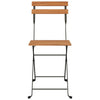 vidaXL Folding Chairs 6 pcs Solid Wood Teak and Steel