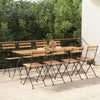 vidaXL Folding Chairs 8 pcs Solid Wood Teak and Steel