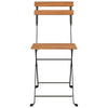 vidaXL Folding Chairs 8 pcs Solid Wood Teak and Steel