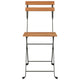 vidaXL Folding Chairs 8 pcs Solid Wood Teak and Steel