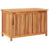 Sayra Outdoor Storage Box | Water Based Finish | Brown Solid Teak Wood 35"