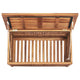 Sayra Outdoor Storage Box | Water Based Finish | Brown Solid Teak Wood 35"