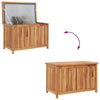 Sayra Outdoor Storage Box | Water Based Finish | Brown Solid Teak Wood 35"