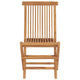 Jade Foldable Garden Chairs | Slatted Design | Set of 4 | Solid Teak Wood