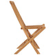 Jade Foldable Garden Chairs | Slatted Design | Set of 4 | Solid Teak Wood
