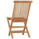 Jade Foldable Garden Chairs | Slatted Design | Set of 4 | Solid Teak Wood