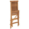 Jade Foldable Garden Chairs | Slatted Design | Set of 4 | Solid Teak Wood