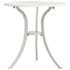 vidaXL 3 Piece Bistro Set Cast Aluminum White
