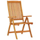 Savio Foldable Outdoor Garden Chair | Set of 2 | Brown Eucalyptus Wood