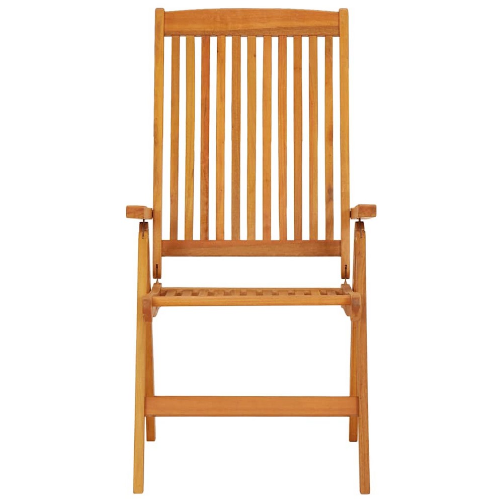 Savio Foldable Outdoor Garden Chair | Set of 2 | Brown Eucalyptus Wood