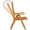 Savio Foldable Outdoor Garden Chair | Set of 2 | Brown Eucalyptus Wood