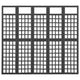 vidaXL 5-Panel Room Divider/Trellis Solid Fir Wood Black 79.3"x70.9