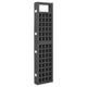 vidaXL 6-Panel Room Divider/Trellis Solid Fir Wood Black 95.5"x70.9