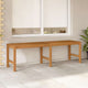 Rinie 3 Seater Garden Bench | Slatted Design | Brown Solid Teak Wood 59"