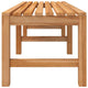 Rinie 3 Seater Garden Bench | Slatted Design | Brown Solid Teak Wood 59"