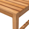 Rinie 3 Seater Garden Bench | Slatted Design | Brown Solid Teak Wood 59"