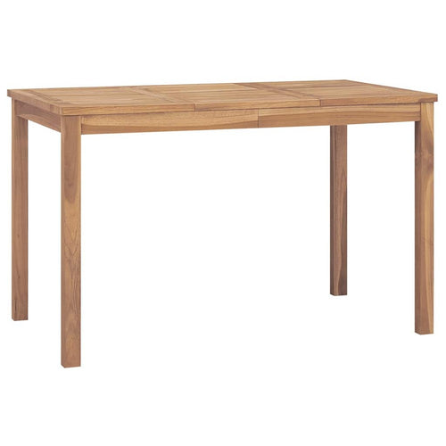Kinara Rectangular Dining Table | Brown Solid Teak Wood 47"