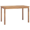 Kinara Rectangular Dining Table | Brown Solid Teak Wood 47"