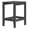 Silva Square Outdoor Table with Steel Accents | Anthracite HDPE 15"