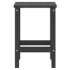 Silva Square Outdoor Table with Steel Accents | Anthracite HDPE 15"