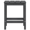 Silva Square Outdoor Table with Steel Accents | Anthracite HDPE 15"