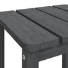 Silva Square Outdoor Table with Steel Accents | Anthracite HDPE 15"