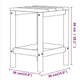 Silva Square Outdoor Table with Steel Accents | Anthracite HDPE 15"