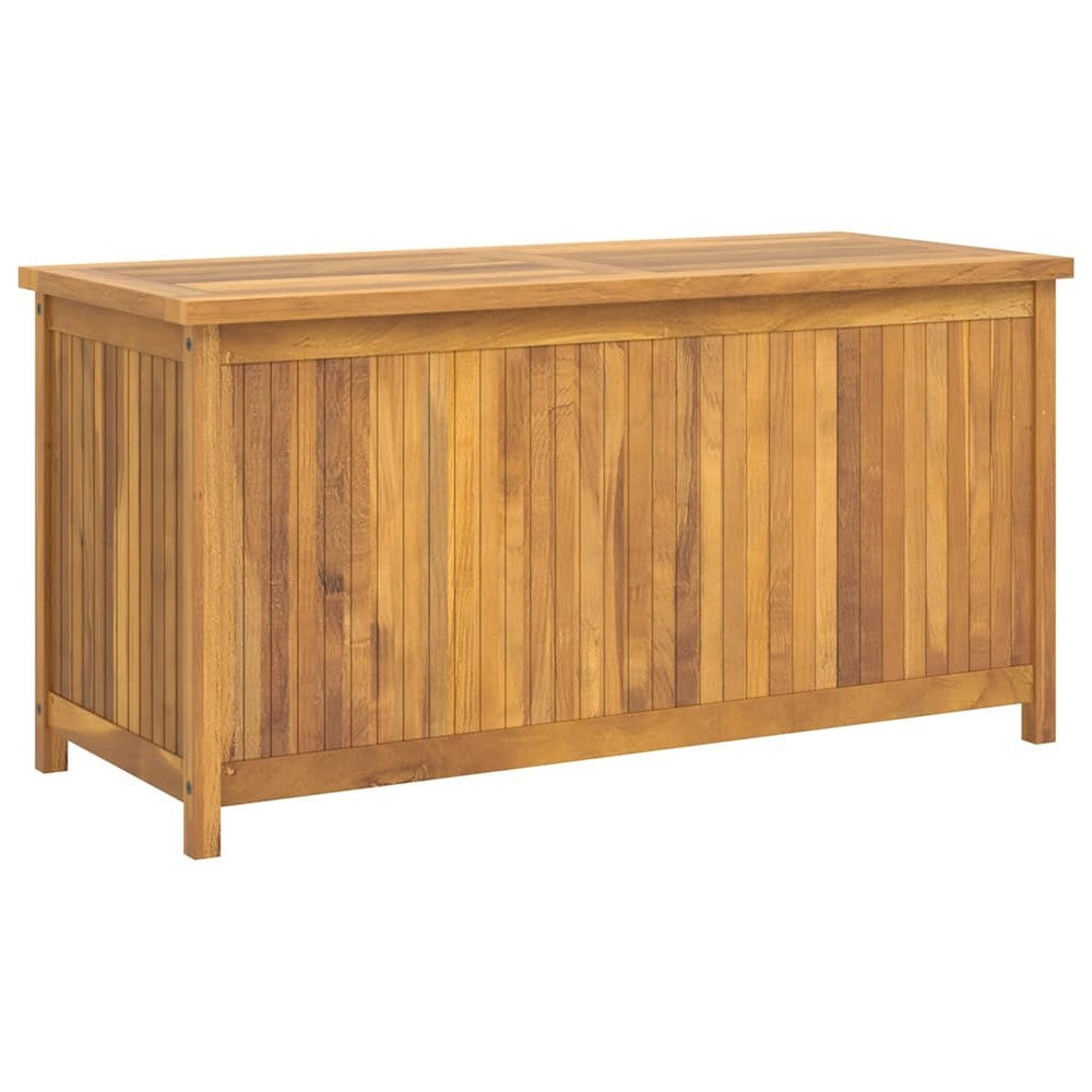 Sayra Outdoor Storage Box with Oiled Finish | Brown Solid Teak Wood 45"