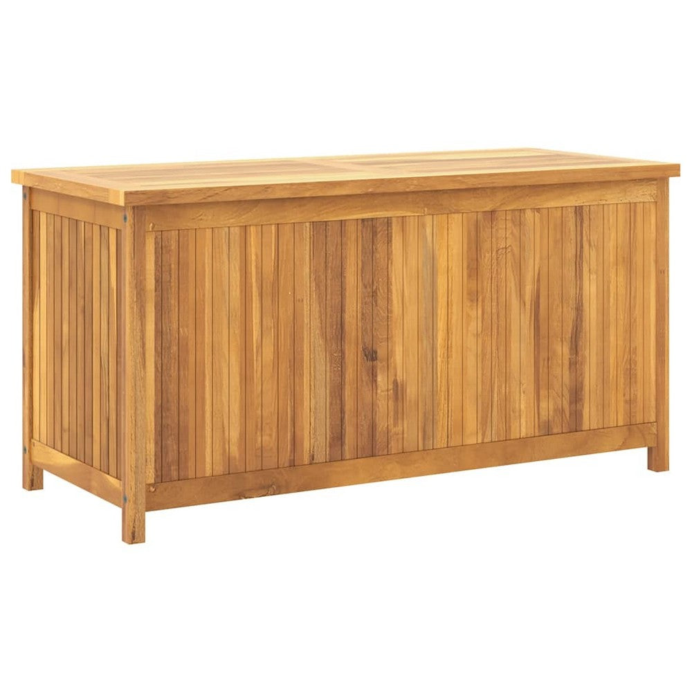 Sayra Outdoor Storage Box with Oiled Finish | Brown Solid Teak Wood 45"