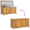 Sayra Outdoor Storage Box with Oiled Finish | Brown Solid Teak Wood 45"