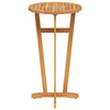 Danny Round Garden Bar Table with Cross Base | Brown Solid Acacia Wood 41"
