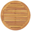 Danny Round Garden Bar Table with Cross Base | Brown Solid Acacia Wood 41"