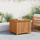Inaya Square Outdoor Storage Box | Oiled Natural Acacia Wood 30"