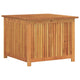 Inaya Square Outdoor Storage Box | Oiled Natural Acacia Wood 30"