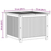 Inaya Square Outdoor Storage Box | Oiled Natural Acacia Wood 30"
