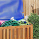 Inaya Square Outdoor Storage Box | Oiled Natural Acacia Wood 30"