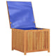 Inaya Square Outdoor Storage Box | Oiled Natural Acacia Wood 30"