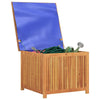 Inaya Square Outdoor Storage Box | Oiled Natural Acacia Wood 30"