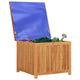 Inaya Square Outdoor Storage Box | Oiled Natural Acacia Wood 30"