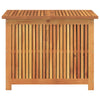 Inaya Square Outdoor Storage Box | Oiled Natural Acacia Wood 30"
